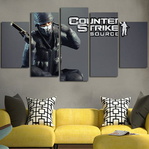 Counter Strike Source Wall Art Canvas