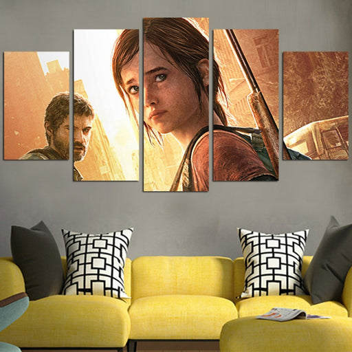 The Last Of Us Ellie And Joel Wall Art Canvas