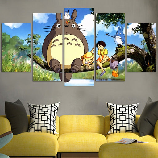 Totoro And Friends Wall Art Canvas