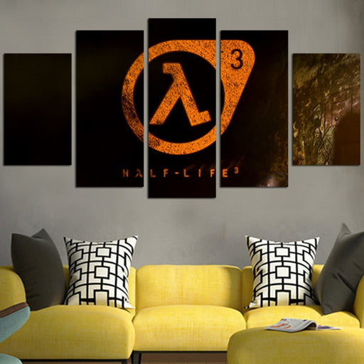 Half Life 3 Symbol Wall Art Canvas