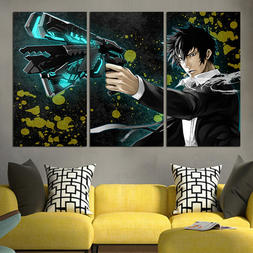 Shinya Kogami Holding Guns Psycho Pass Wall Art Canvas
