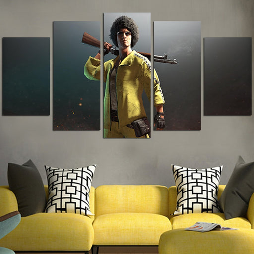 Murderer With The Yellow Suit Wall Art Canvas