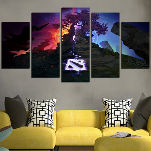 Dota 2 Clash Of The Ancients Wall Art Canvas