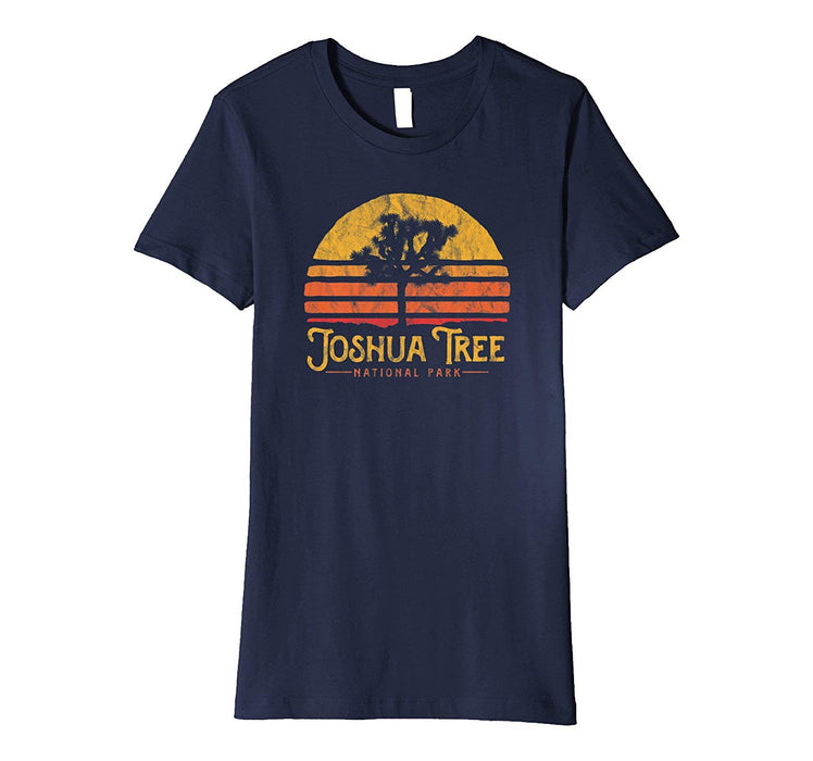 Great Vintage Joshua Tree National Park Retro Women's T-Shirt Navy