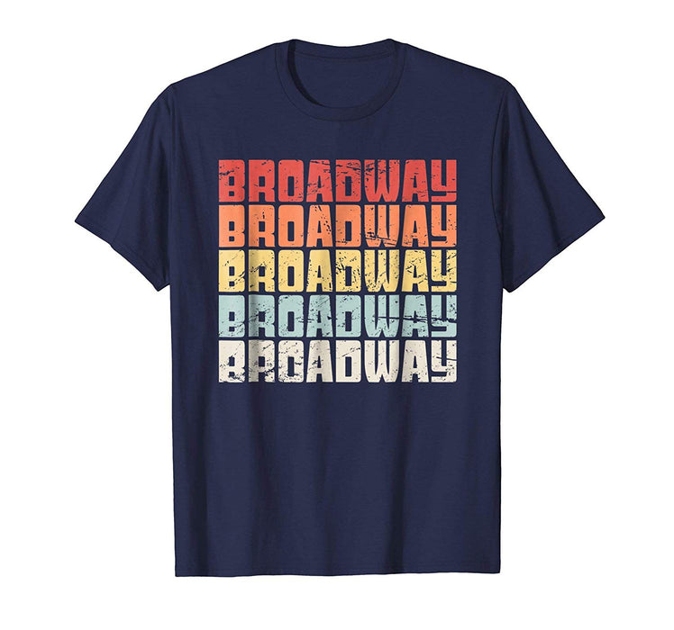 Funny Retro Broadway Musical Theater Men's T-Shirt Navy