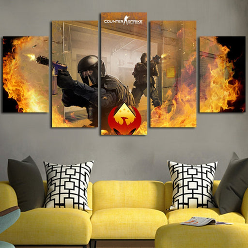 Counter Strike Global Offensive Poster Wall Art Canvas