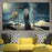 3 Panel Daenerys Targaryen And Sea Storm Wall Art Canvas