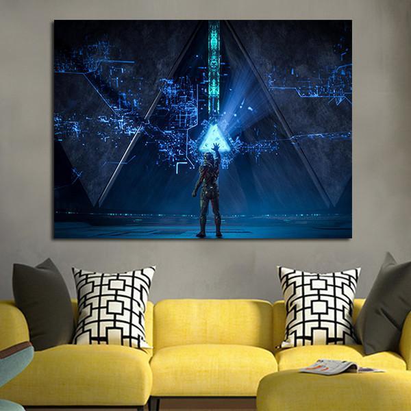 1 Panel Mass Effect Control Panel Wall Art Canvas