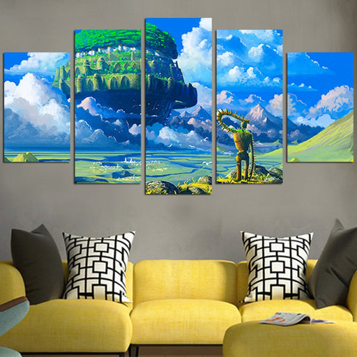 Floating Castle In The Sky Wall Art Canvas