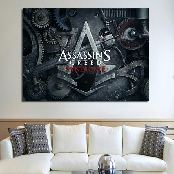 1 Panel Assassin's Creed Syndicate Logo Wall Art Canvas