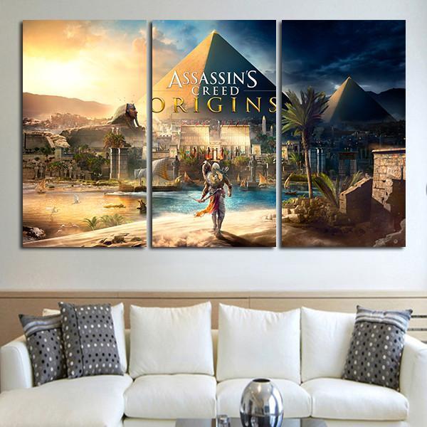 3 Panel Assassin's Creed Origins Wall Art Canvas
