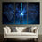 3 Panel Mass Effect Control Panel Wall Art Canvas