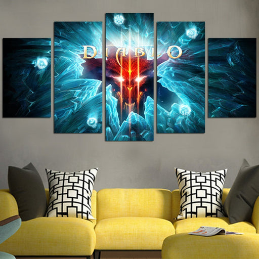 Diablo Logo Wall Art Canvas