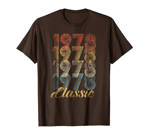 Hotest Cutecomfy 40th Birthday Gift Vintage 1978 Men Women Men's T-Shirt Brown