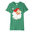 Cute Distressed Vintage Santa Claus Jolly Old Saint Nick Women's T-Shirt Kelly Green