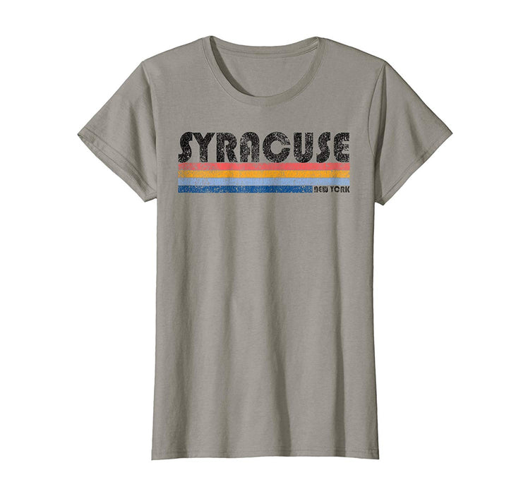 Hotest Vintage 1980s Style Syracuse New York Women's T-Shirt Slate