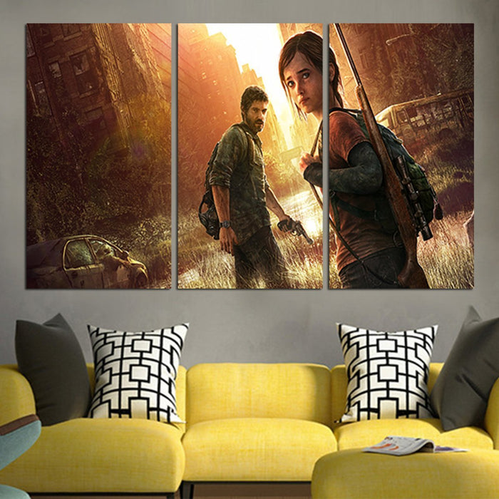 The Last Of Us Ellie Vs Joel Wall Art Canvas