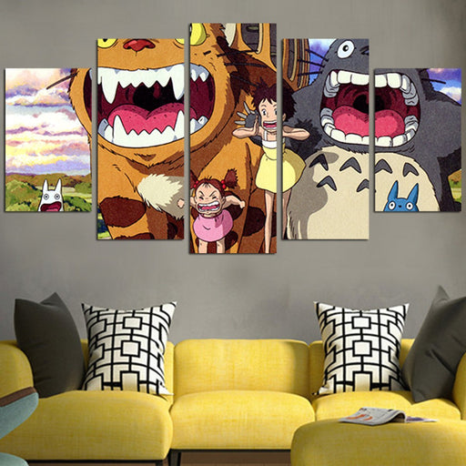 Totoro The Funny Moments  Wall Art Canvas
