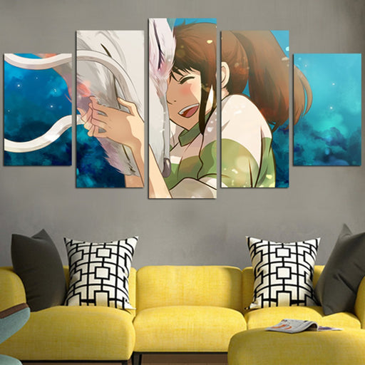 Spirited Away Haku And Chihiro Friend Wall Art Canvas