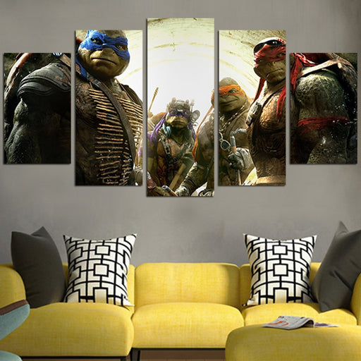 Ninja Turtles Michelangel Donatello Leonardo And Raphael Wall Art Canvas