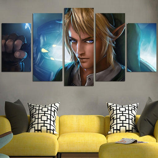 The Legend Of Zelda Link With Sword Wall Art Canvas