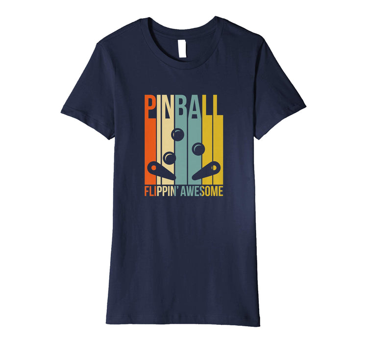 Cute Pinball Retro Women's T-Shirt Navy