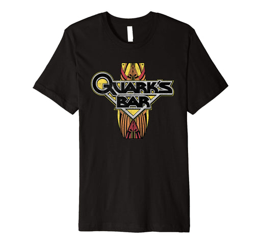 Cutest Star Trek Ds9 Quark's Bar Vintage Logo Premium Men's T-Shirt Black