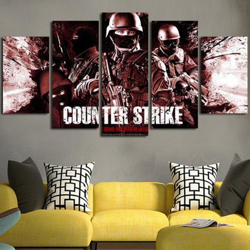 Counter Strike Wallpaper Wall Art Canvas