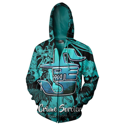 Fairy Tail Crime Sorci̬re Zip Up Hoodie