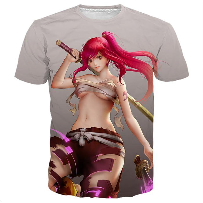 Fairy Tail Erza Scarlet Sexy Shirts
