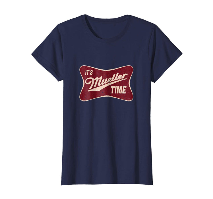 Adorable It's Mueller Time Special Prosecutor Vintage Women's T-Shirt Navy