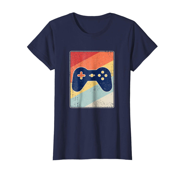Hotest Retro Video Game Vintage Gaming Distressed Gift Women's T-Shirt Navy