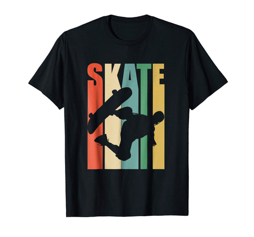 Cool Skateboarder Retro Vintage Skateboarding Tee Men's T-Shirt Black