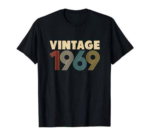Beautiful 50th Birthday Gift Idea Vintage 1969 Men Women Men's T-Shirt Black