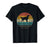 Cutest Golden Retriever Dog Retro Vintage 70s Silhouette Gift Men's T-Shirt Black