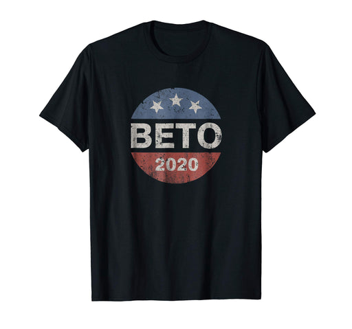 Funny Beto 2020 Vintage Button Beto O'rourke Men's T-Shirt Black