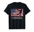 Funny Lacrosse American Flag Usa Flag Fan Vintage Retro Men's T-Shirt Black