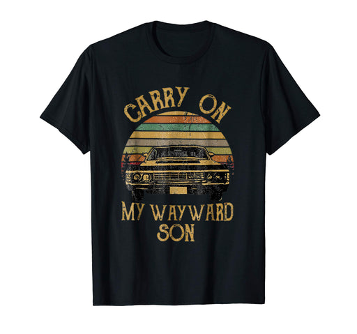 Adorable Carry On My Wayward Son Vintage Gift Men's T-Shirt Black