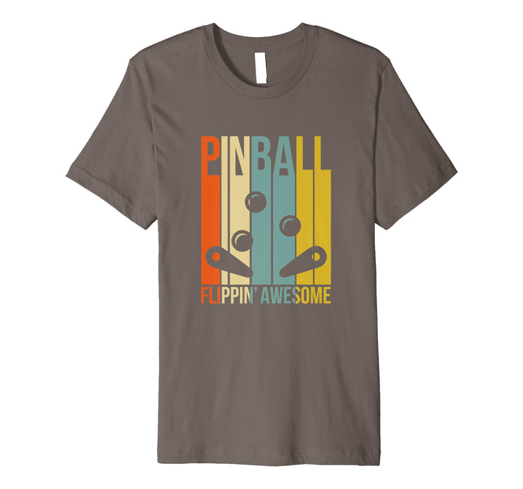 Cute Pinball Retro Men's T-Shirt Asphalt