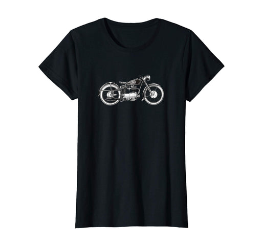 Adorable Retro Vintage Motorcycle I Love My Motorcycle Women's T-Shirt Black