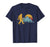 Great Retro Bigfoot Silhouette Mountain Sun Believe! Men's T-Shirt Navy