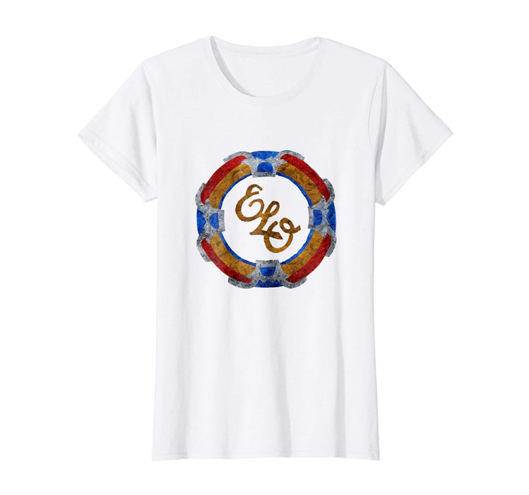 Hotest Funny Flying Disc Vintage Music Rock Band 70s Women's T-Shirt White
