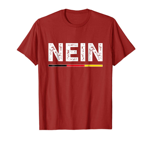 Cool Nein German No Saying Funny Germany Vintage Tee Gift Men's T-Shirt Cranberry