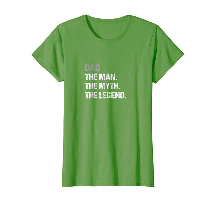 Hot Retro Vintage The Man Myth Legend Fathers Day Women's T-Shirt Grass