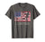 Funny Lacrosse American Flag Usa Flag Fan Vintage Retro Men's T-Shirt Asphalt