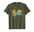 Great Retro Bigfoot Silhouette Mountain Sun Believe! Men's T-Shirt Olive
