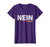 Cool Nein German No Saying Funny Germany Vintage Tee Gift Women's T-Shirt Purple
