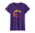 Beautiful Vintage Eighties Style Cat Retro Distressed Design Women's T-Shirt Purple