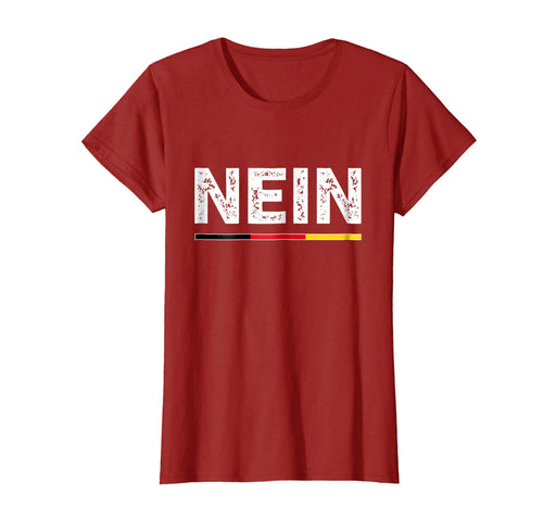 Cool Nein German No Saying Funny Germany Vintage Tee Gift Women's T-Shirt Cranberry